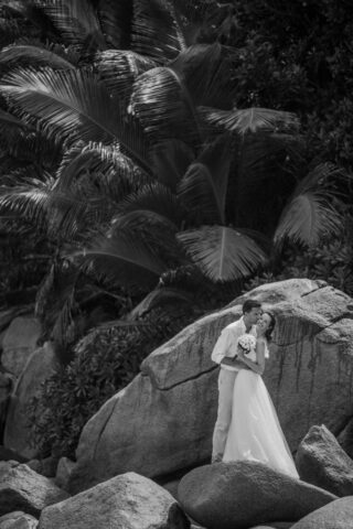 Traumhafte Hochzeitsfotografie auf den Seychellen bei Traum Hochzeit Seychellen.