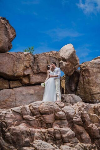 Hochzeit auf den Seychellen, romantische Strandhochzeit, Traumhochzeit im Paradies, indischer Ozean, exotischer Hochzeitsort.